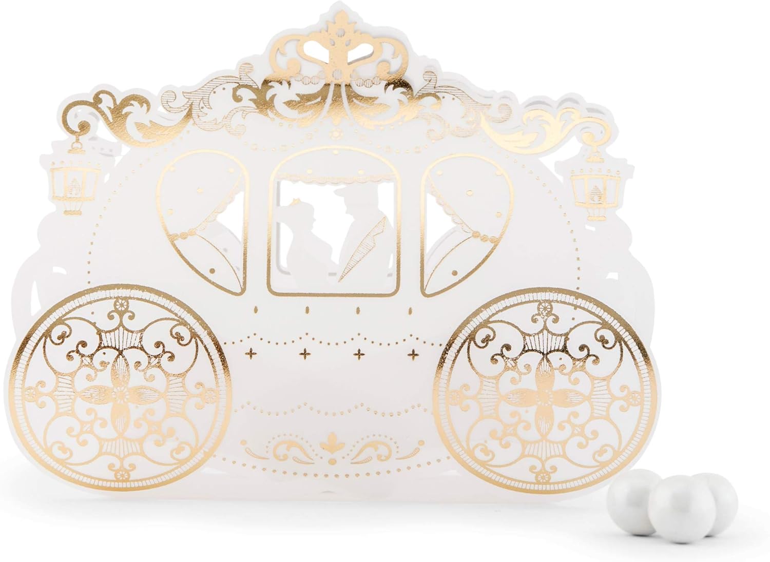 Weddingstar Cinderella Wedding Carriage Favor Box Pack of 10