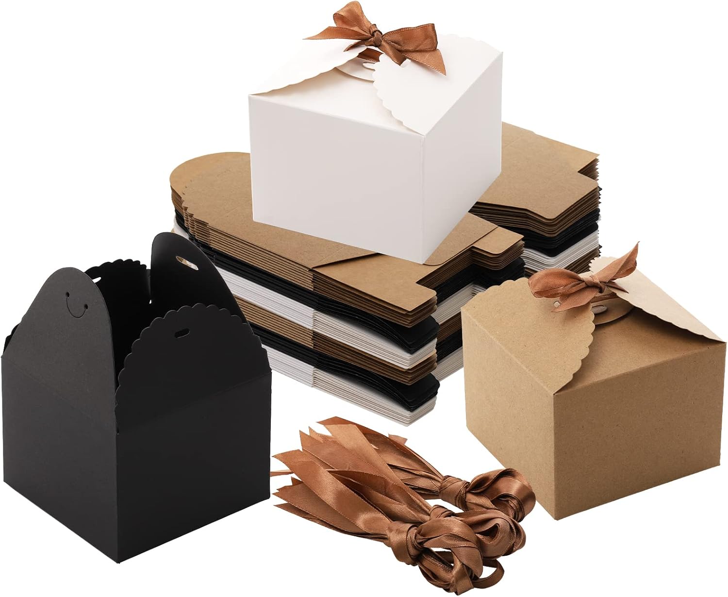 SOUJOY 30 Pack Gift Boxes with Lid and Ribbons