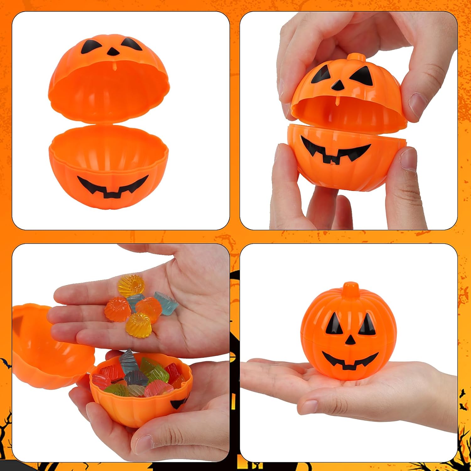 FOIMAS Halloween Pumpkin Candy Box 36pcs