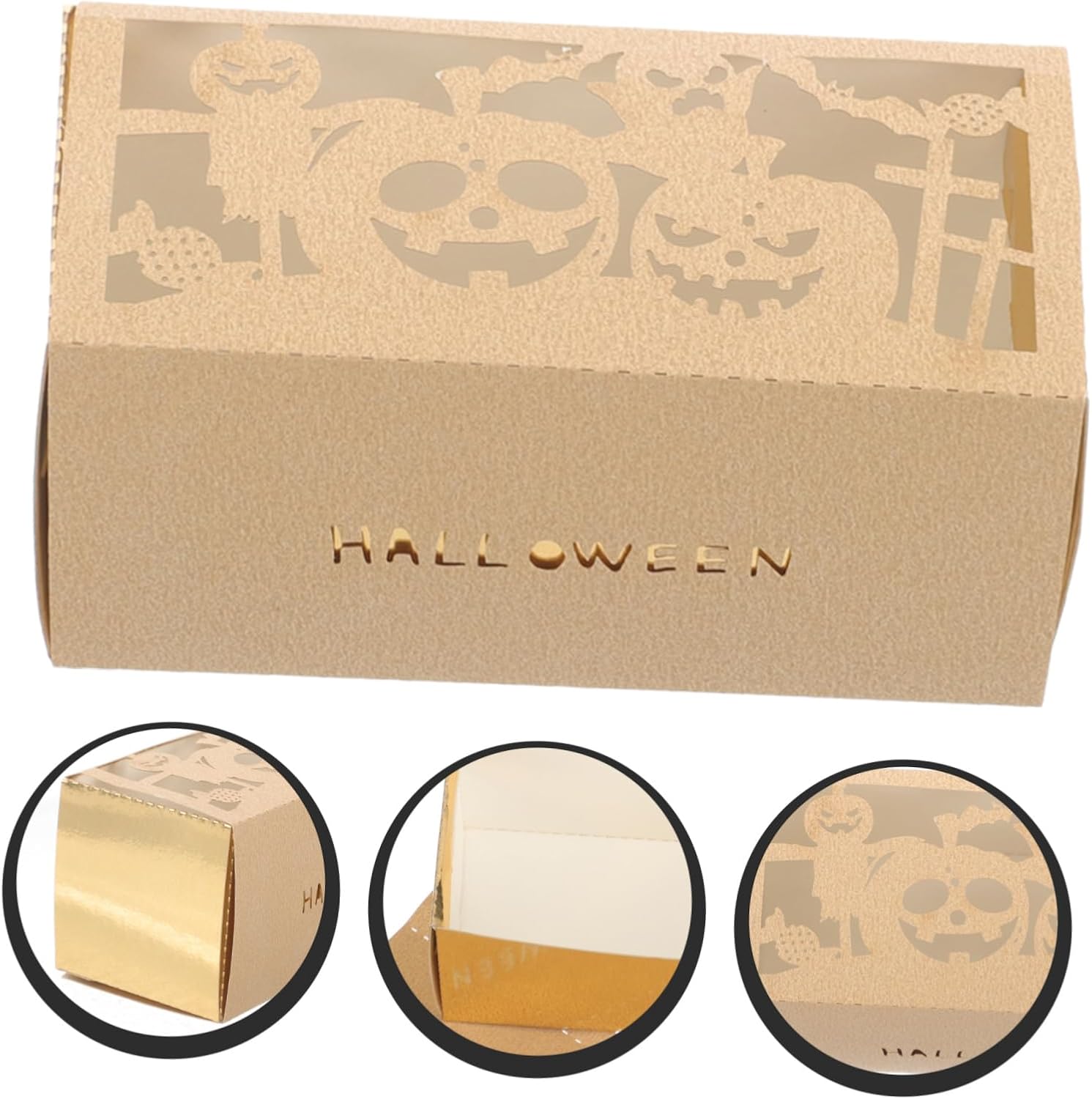 NUOBESTY 50pcs Mini Pumpkin Candy Boxes Halloween Party Favors