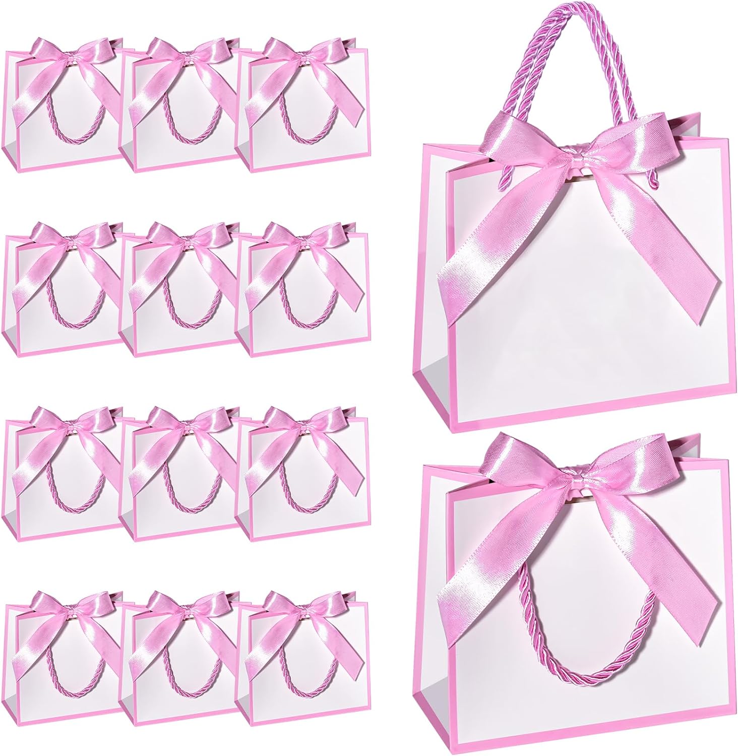 EQOREIIN 50 PCS Small Gift Bags with Handles