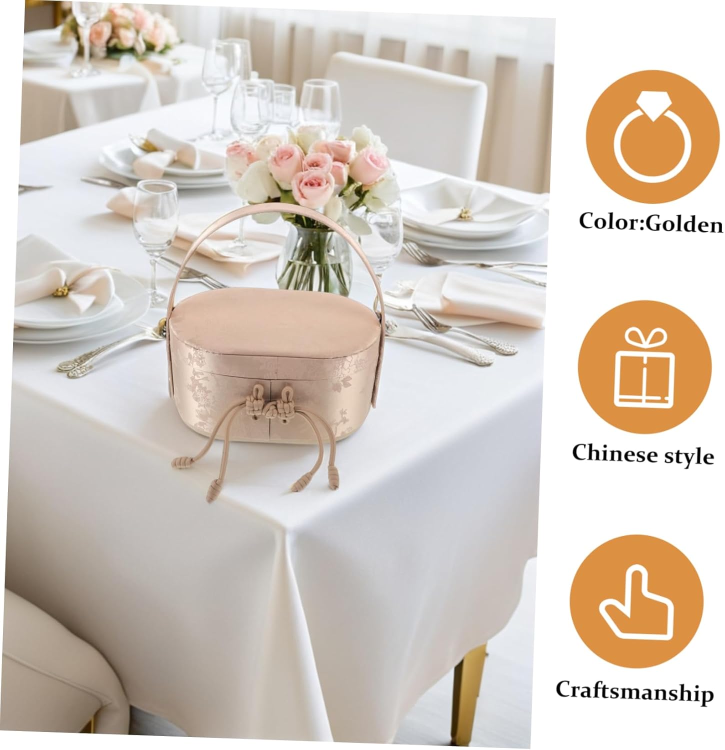 FRCOLOR Wedding Treat Boxes With Handle for Guests