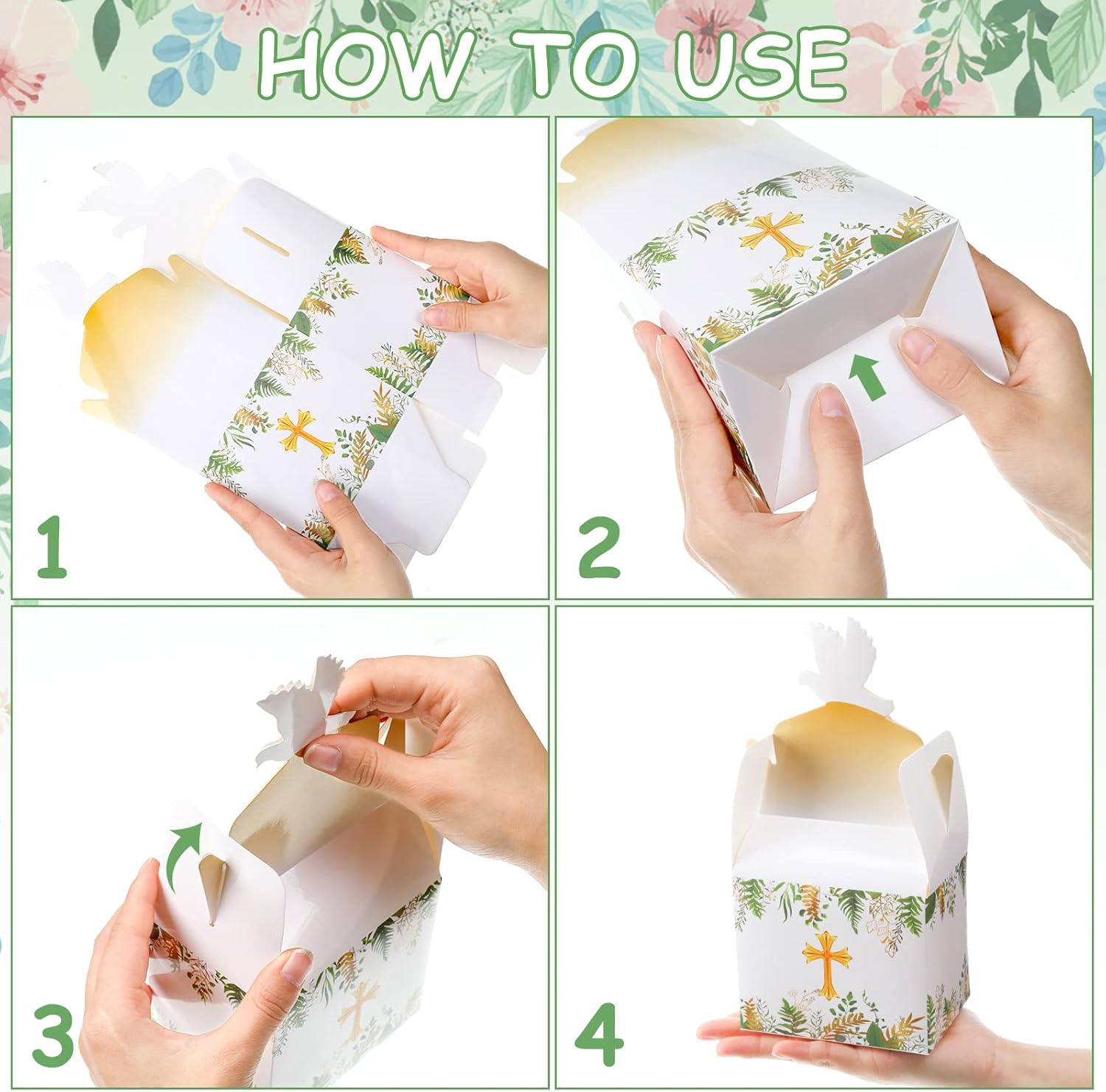 Geyee 48 Pcs Religious Party Goodie Boxes