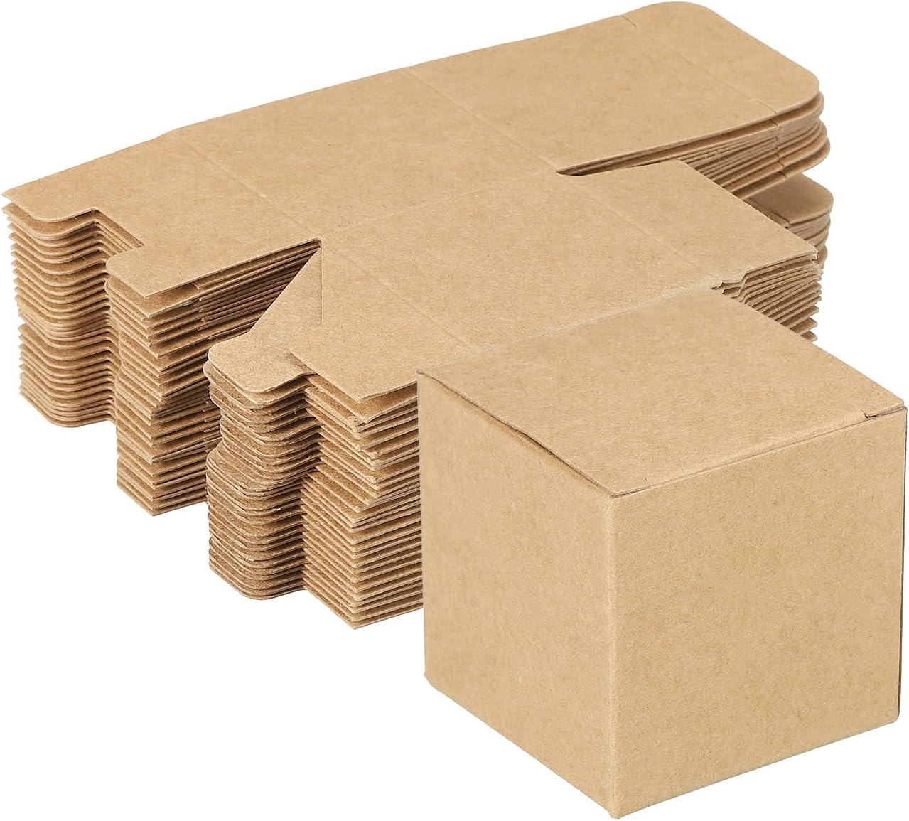 PATIKIL Brown Corrugated Gift Boxes 2x2x2 Inch Pack of 15