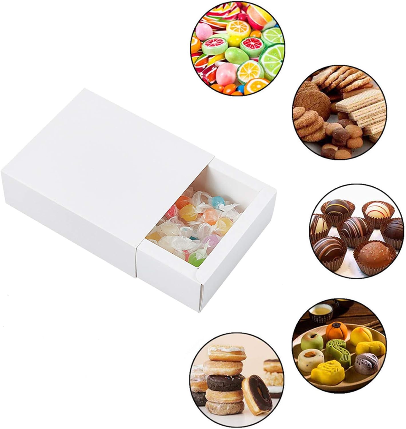 BENECREAT 20 Pack Kraft Paper Gift Boxes 5x45x17 Inch