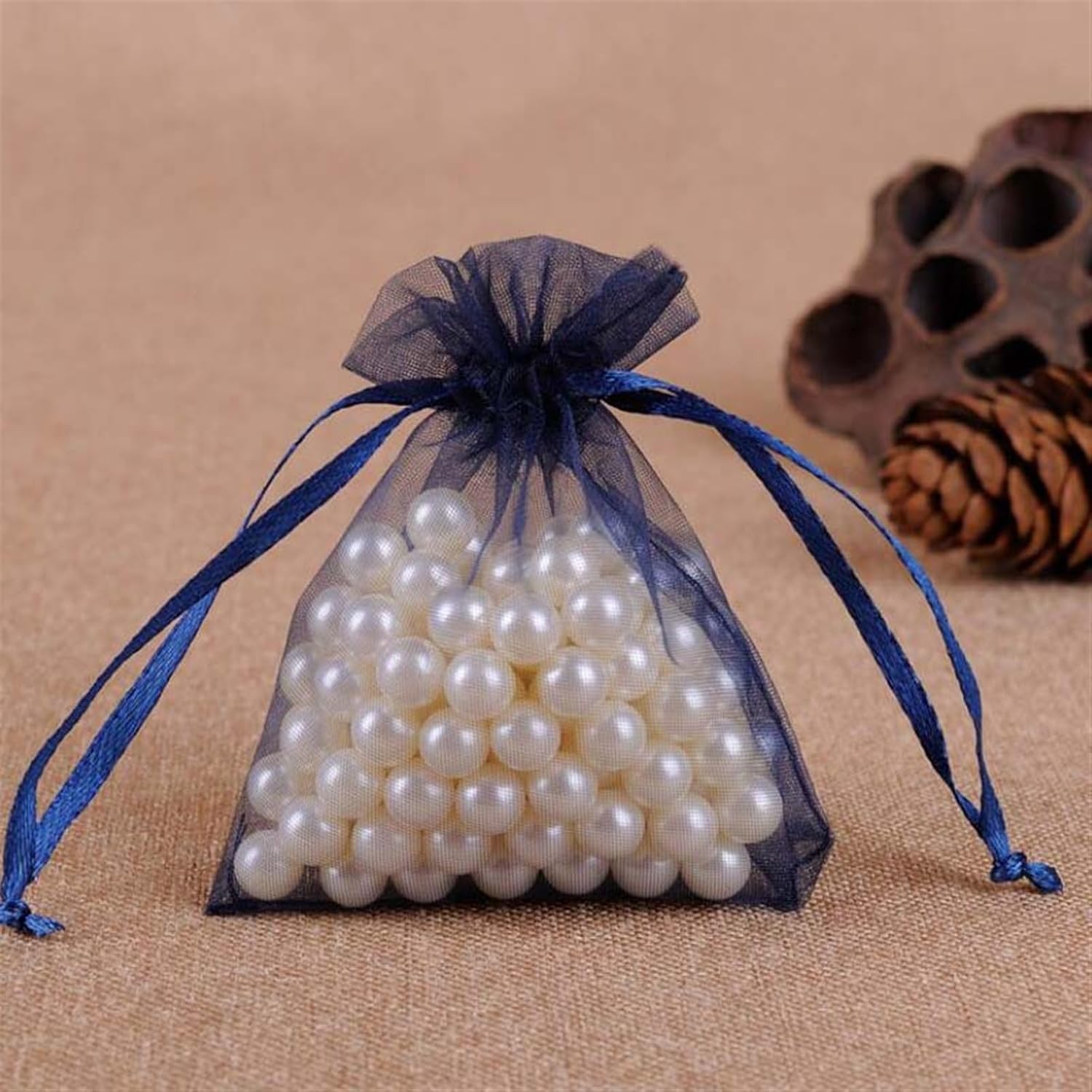Christmas Gift Boxes 7x9cm Organza Bags for Jewelry and Sweets