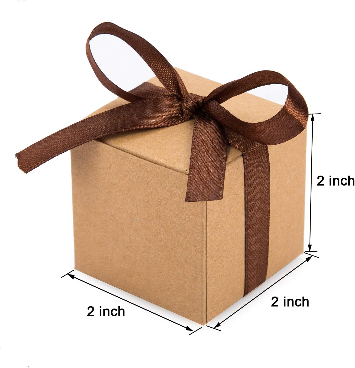 AWELL Kraft Gift Candy Box Pack of 50