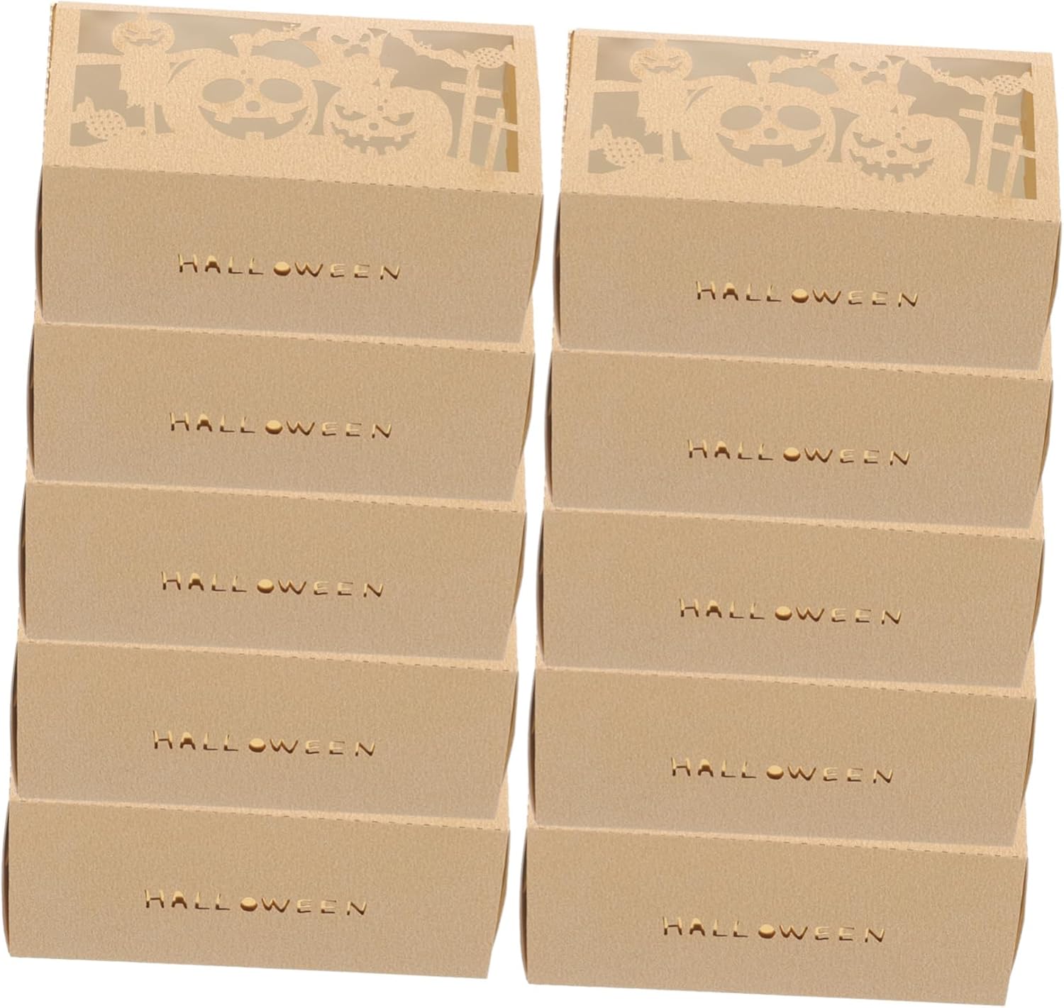 Veemoon 50pcs Halloween Treat Boxes with Spooky Designs