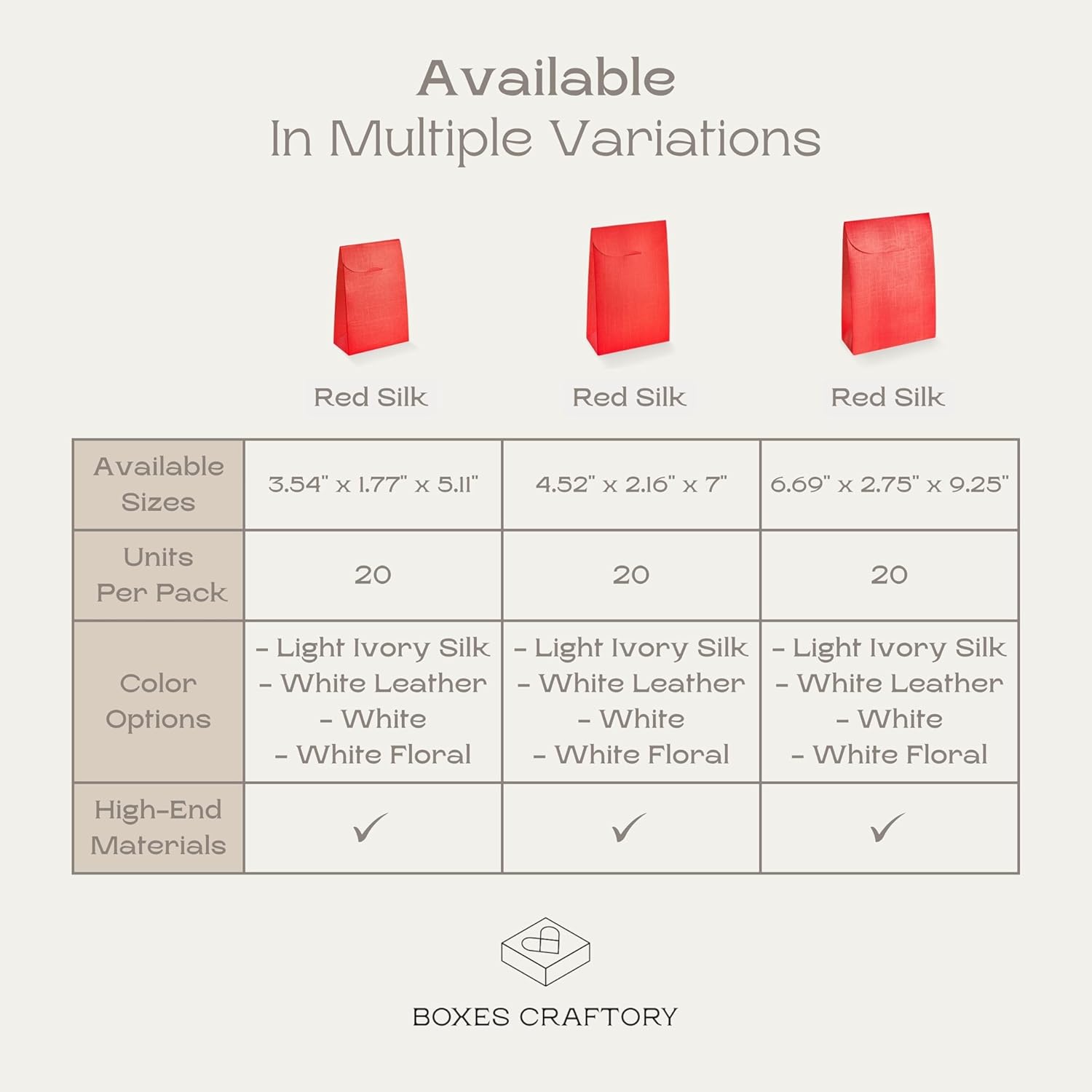 Boxes Craftory 20 Pack Party Favor Boxes Red Silk