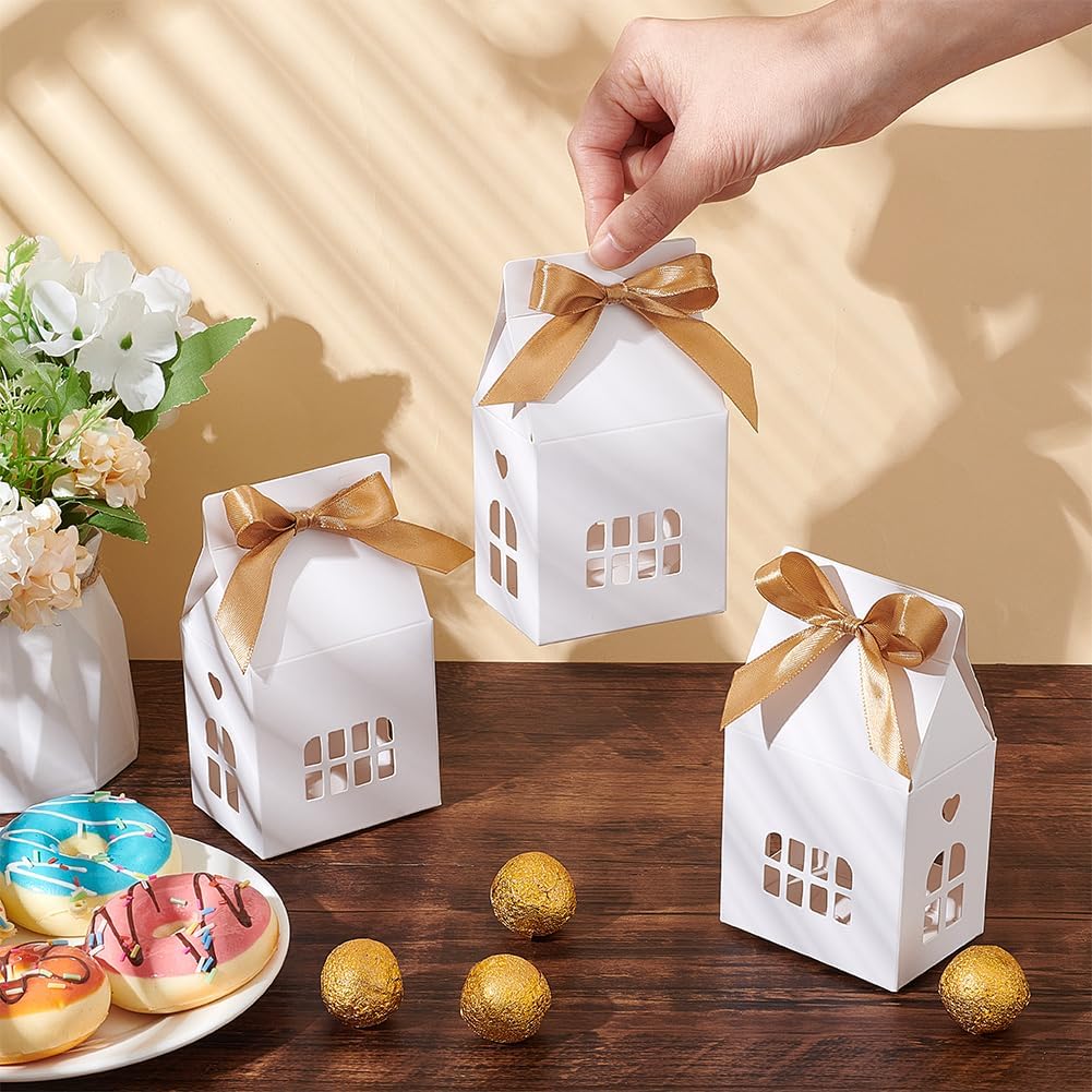 Nbeads 24 Pcs House Shaped Gift Boxes for Wedding