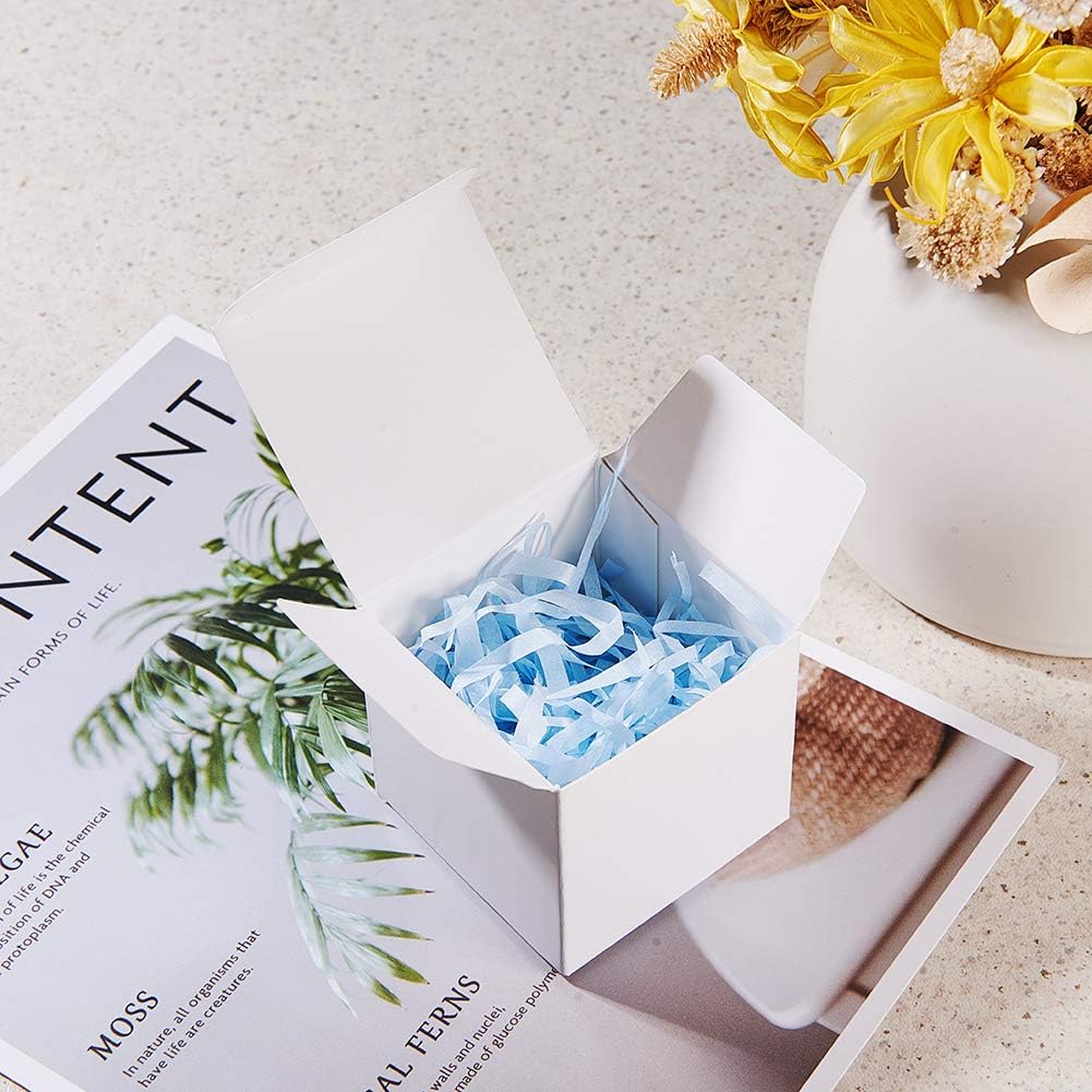 BENECREAT 60PCS White Gift Boxes with Lids for Wrapping and Parties