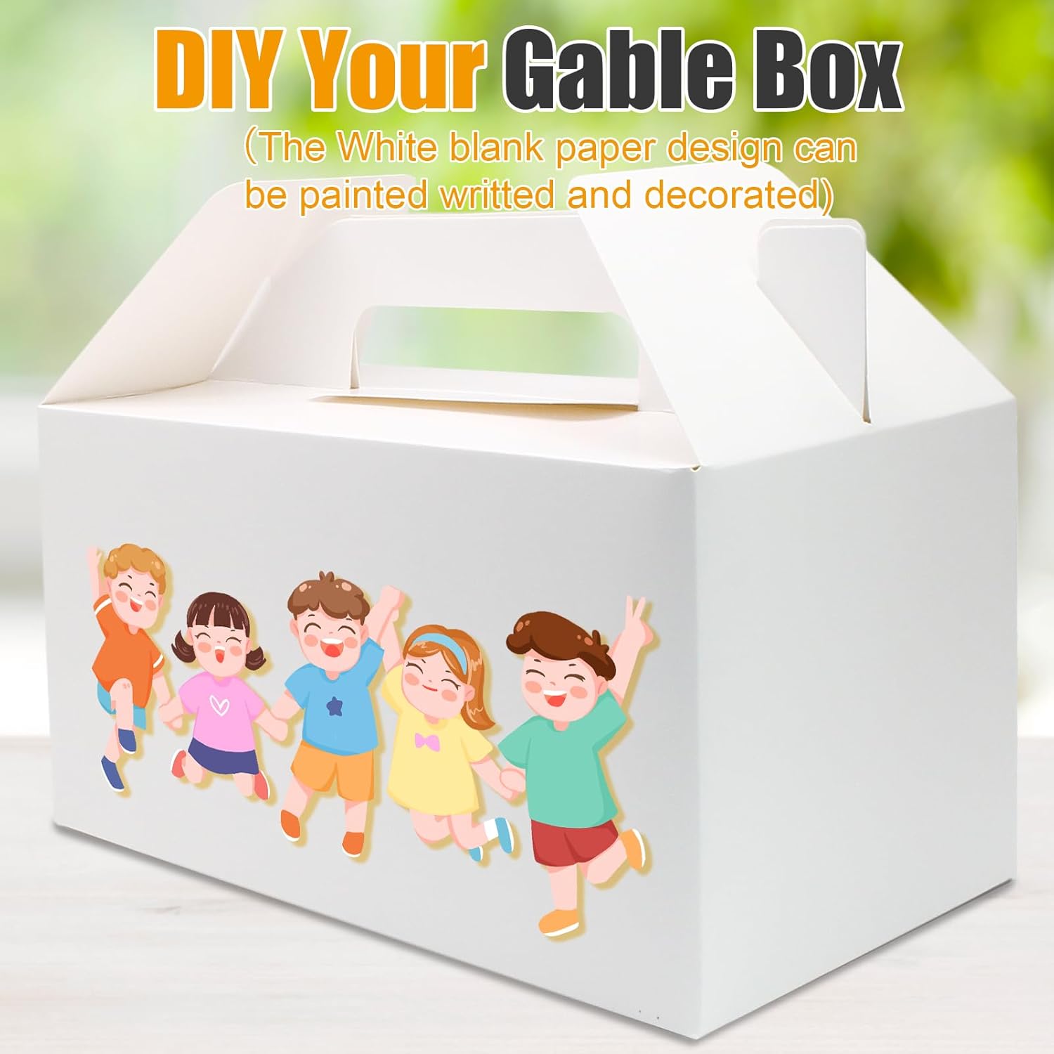 Biaungdo 30 Pack White Gable Boxes for Party Favor