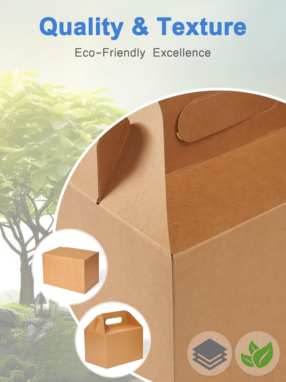 Shallive 15 Pcs Large Treat Boxes With Handle