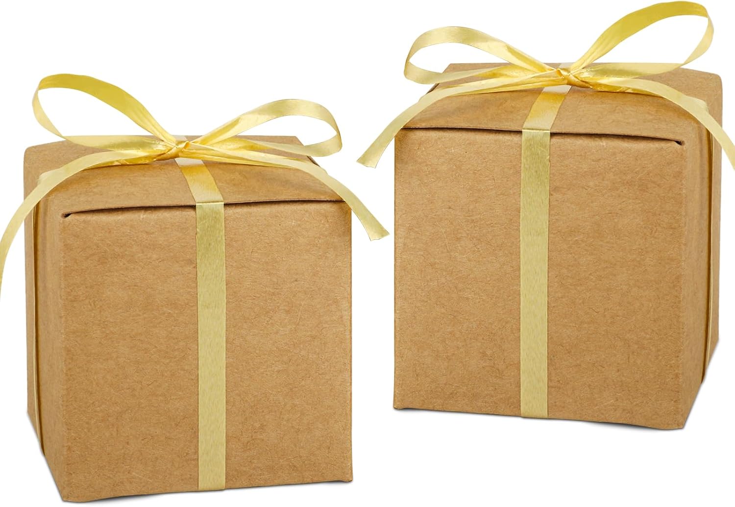 Hooqict 100 Pack Brown Kraft Gift Boxes for Party Favors