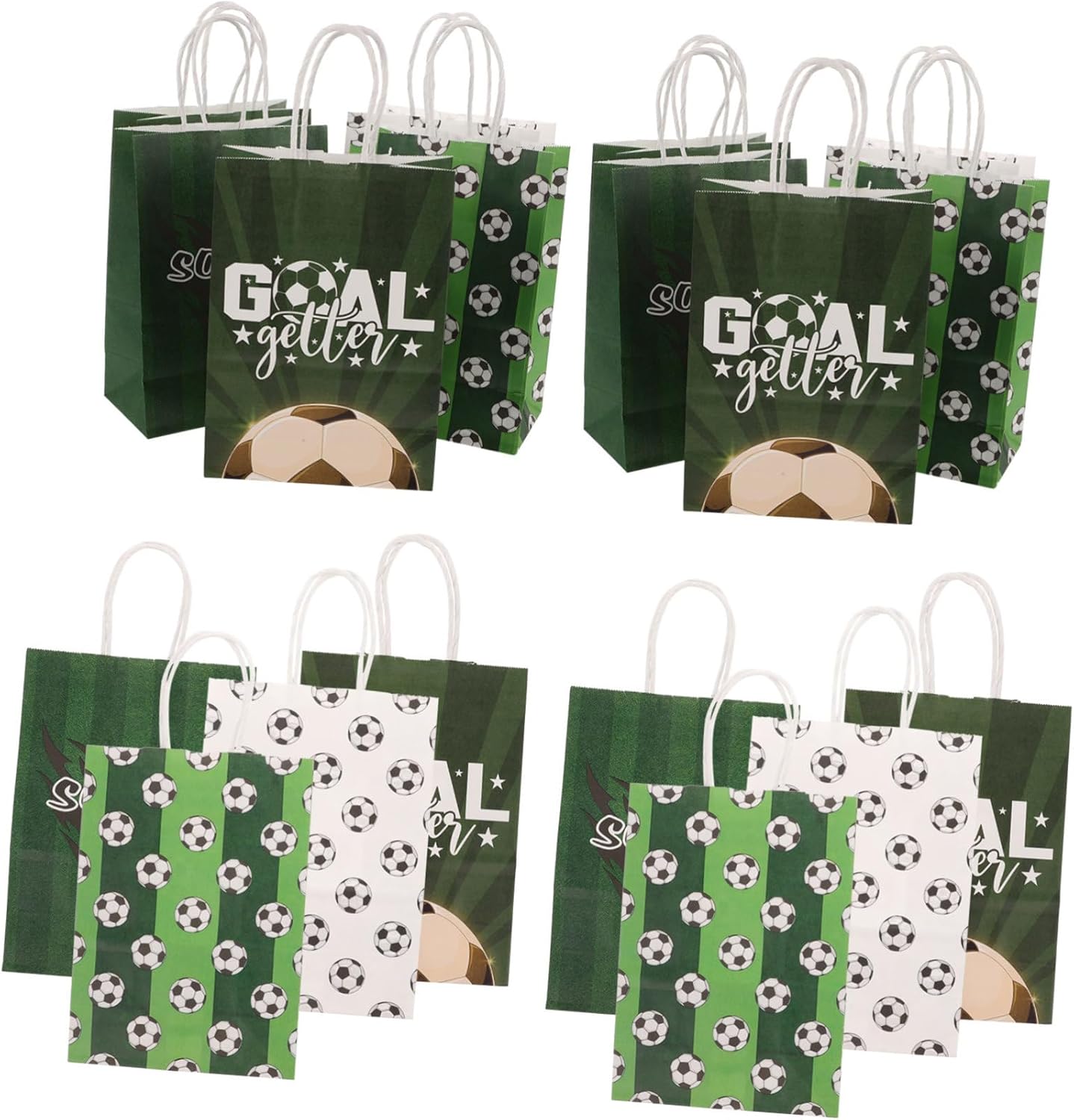 DECHOUS 80pcs Football Themed Gift Bags for Soccer Parties