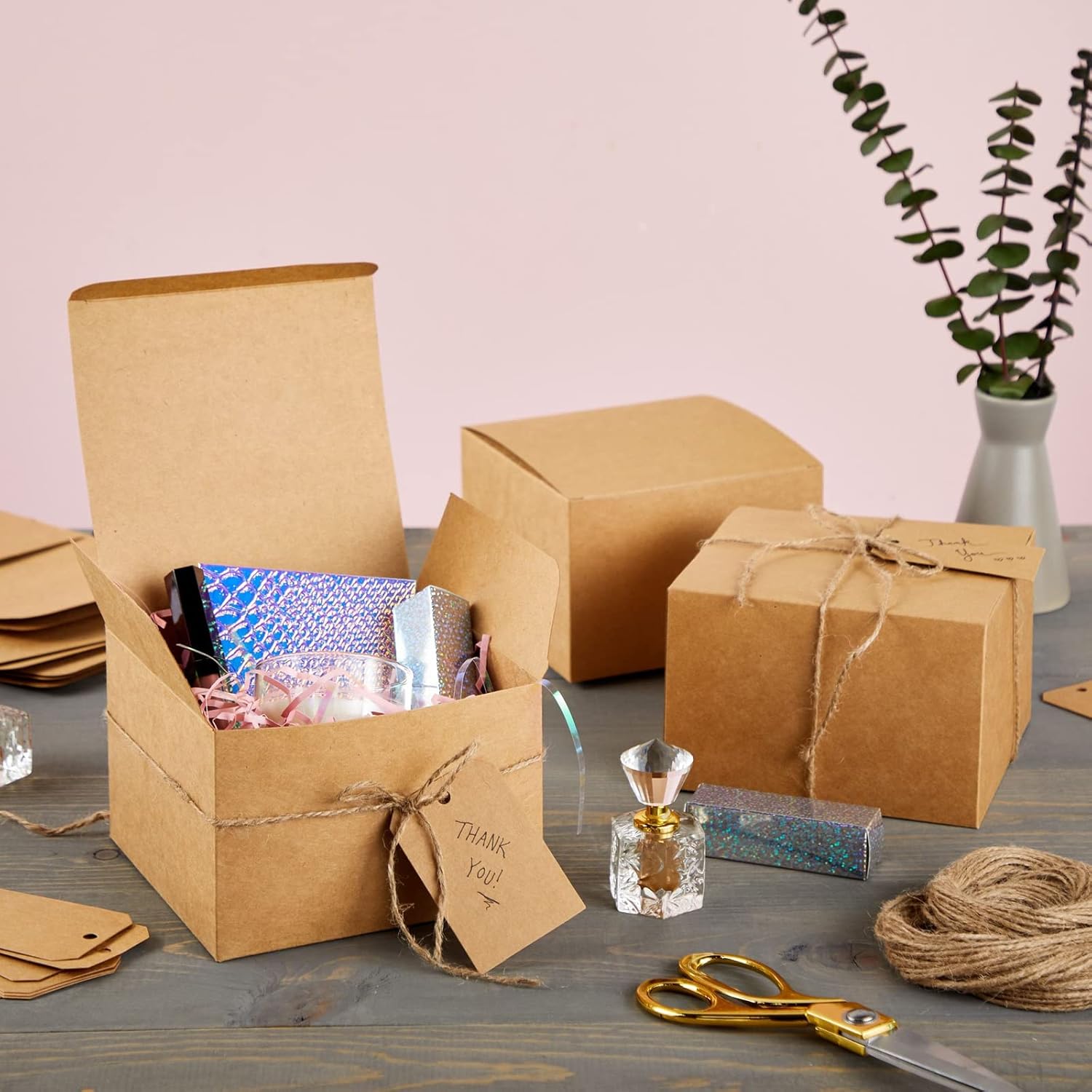 Stockroom Plus Brown Gift Boxes with Lids 25 Pack