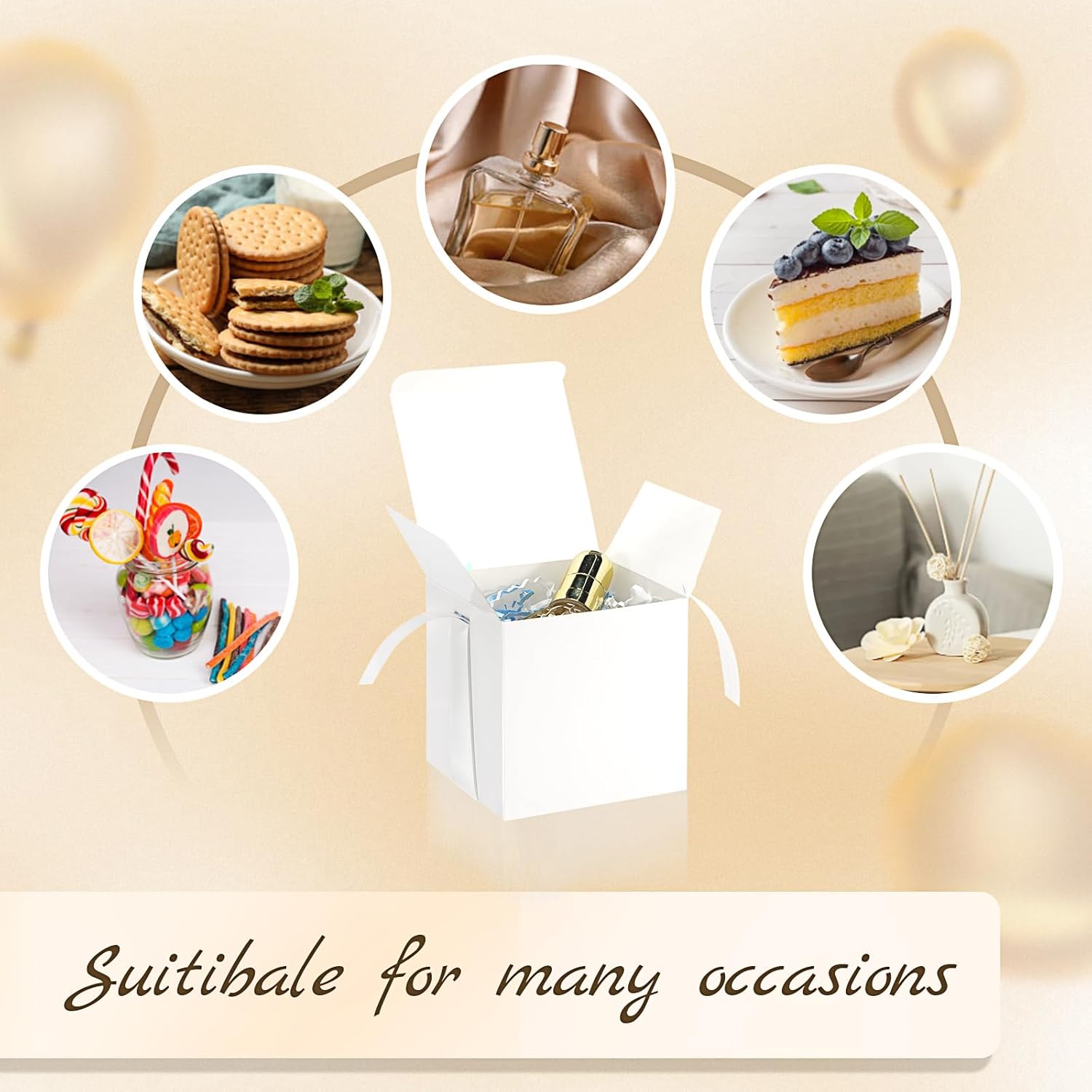 48 Pcs Mini Wedding Gift Boxes with Ribbon