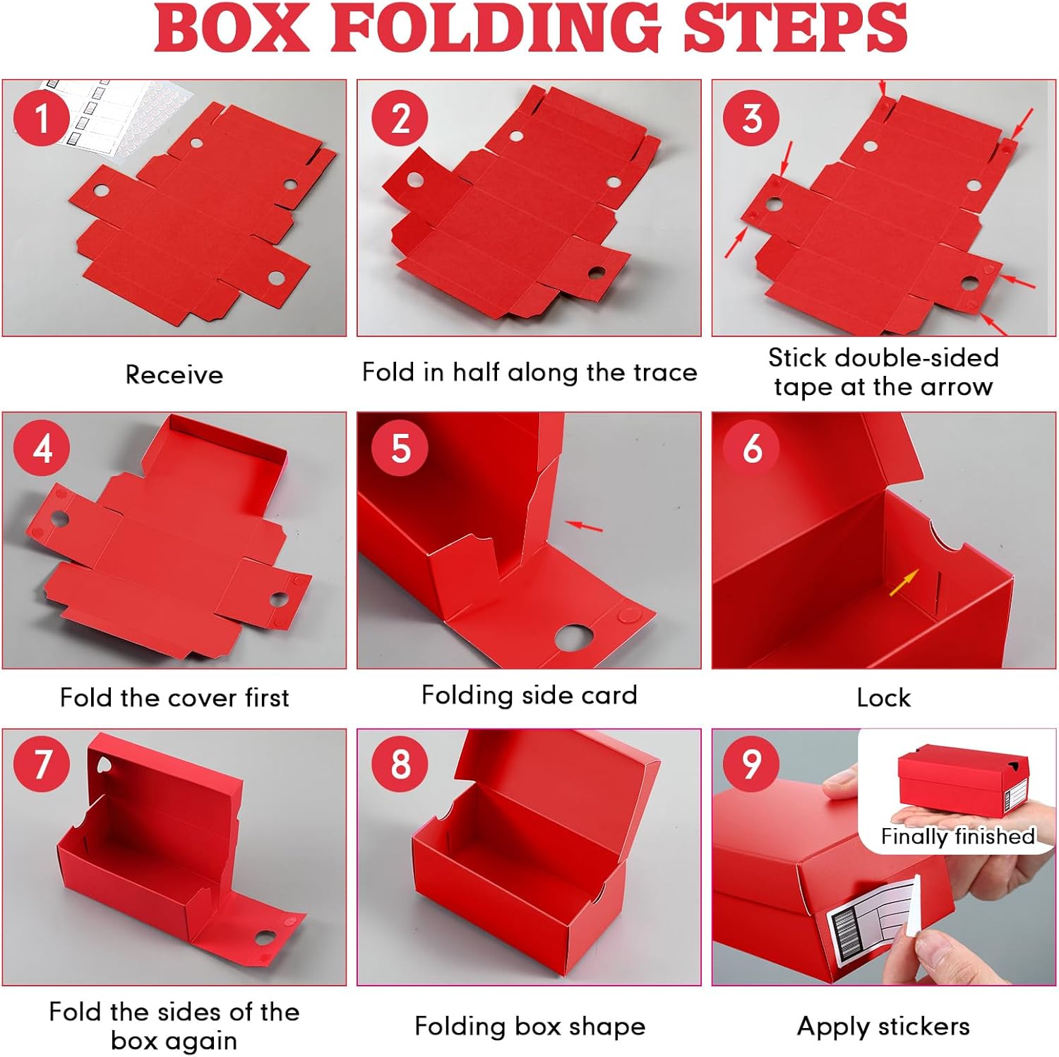 20 Piece Mini Shoe Gift Boxes for Party Favors Red