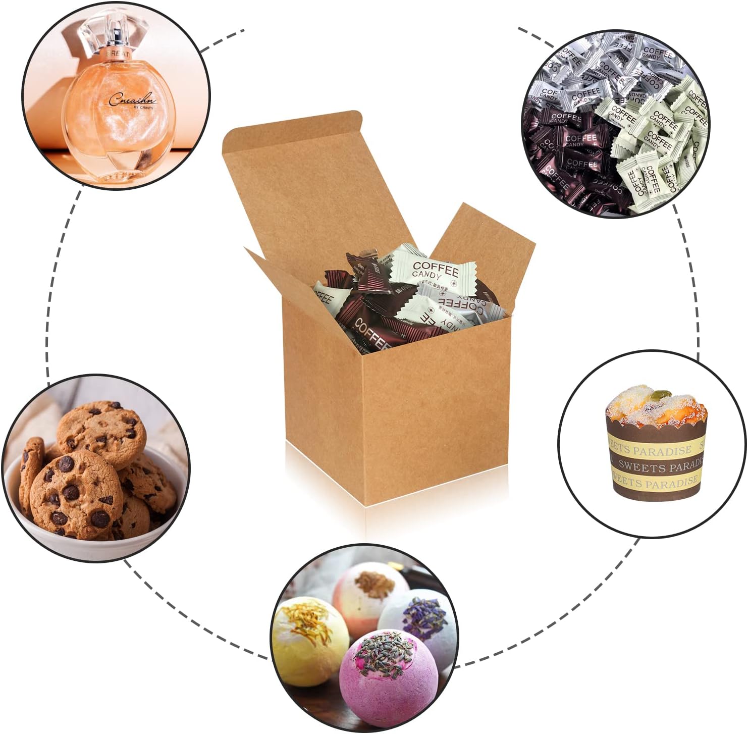 100 Pack Small Gift Boxes with Lids for Parties