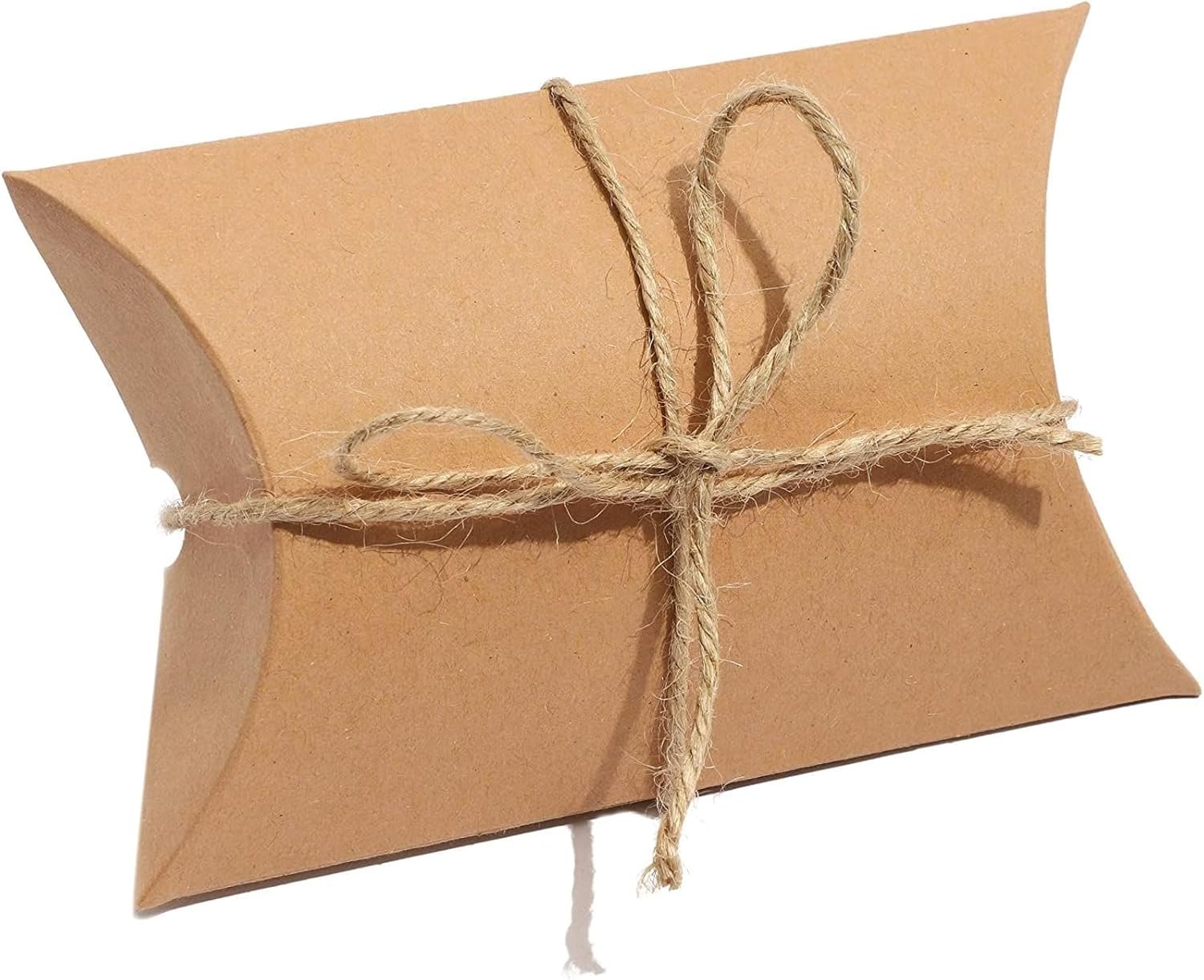 Bright Creations 50-Pack Pillow Boxes with Jute Twine