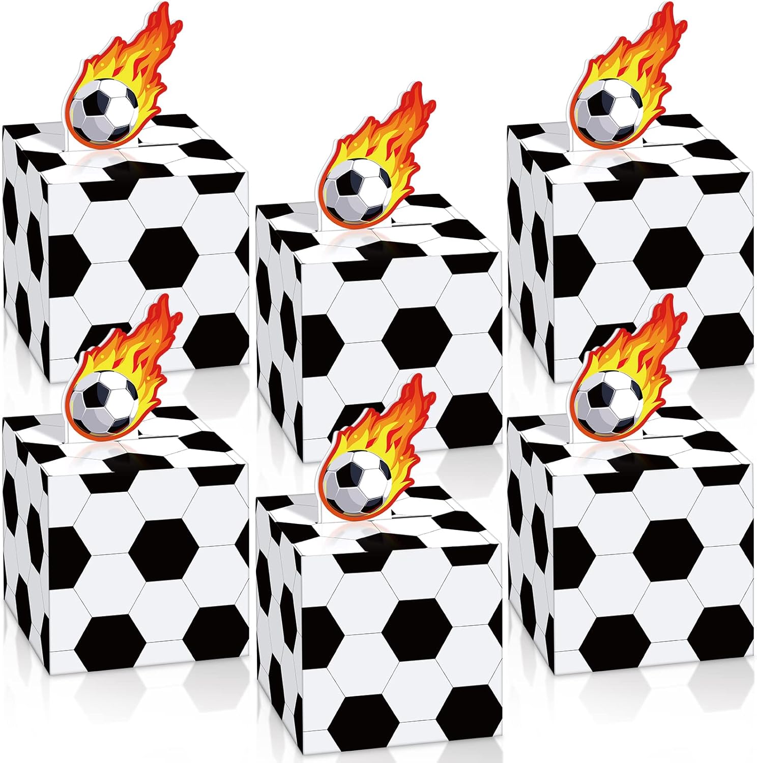 Frienda 36 Pcs Soccer Party Favor Boxes for Football Themed Events