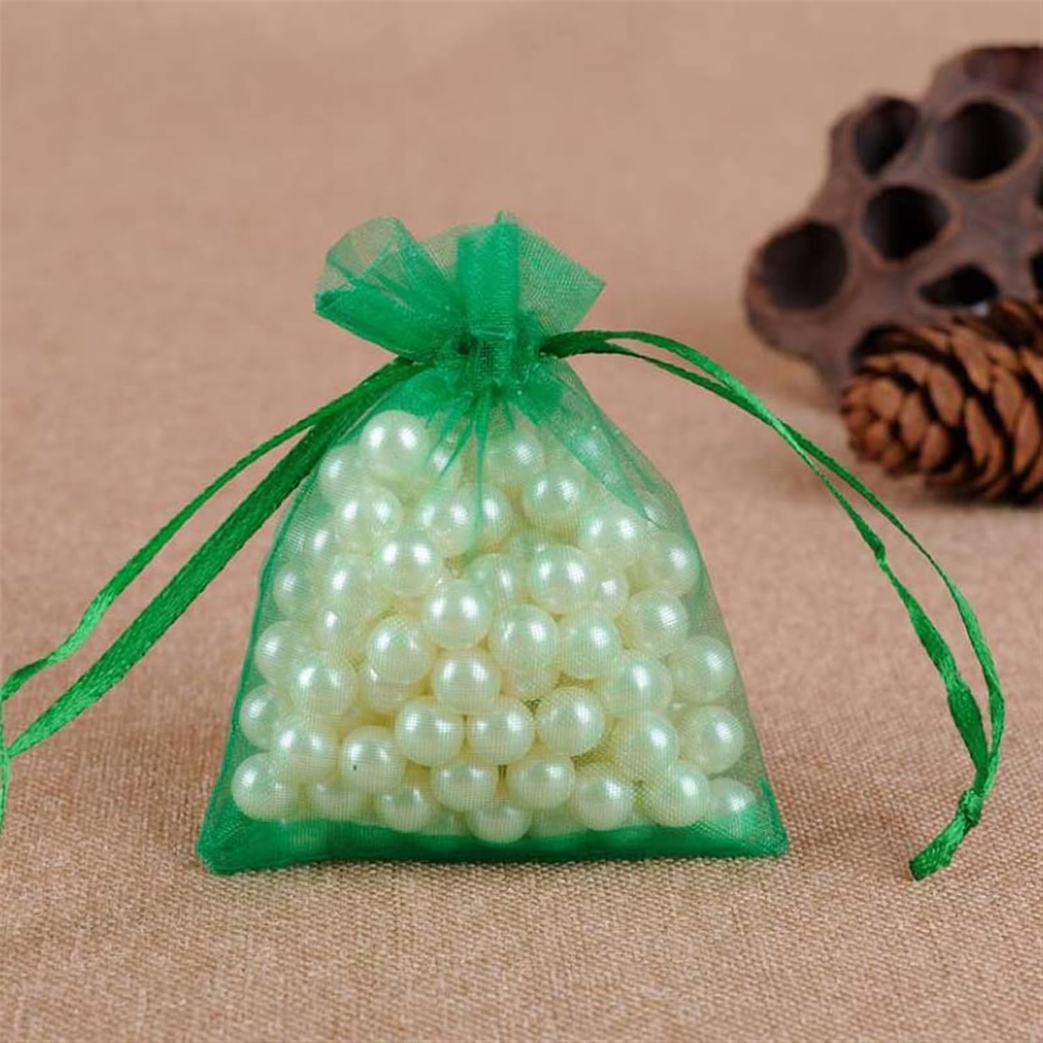 Christmas Gift Boxes 7x9cm Organza Bags for Jewelry and Sweets