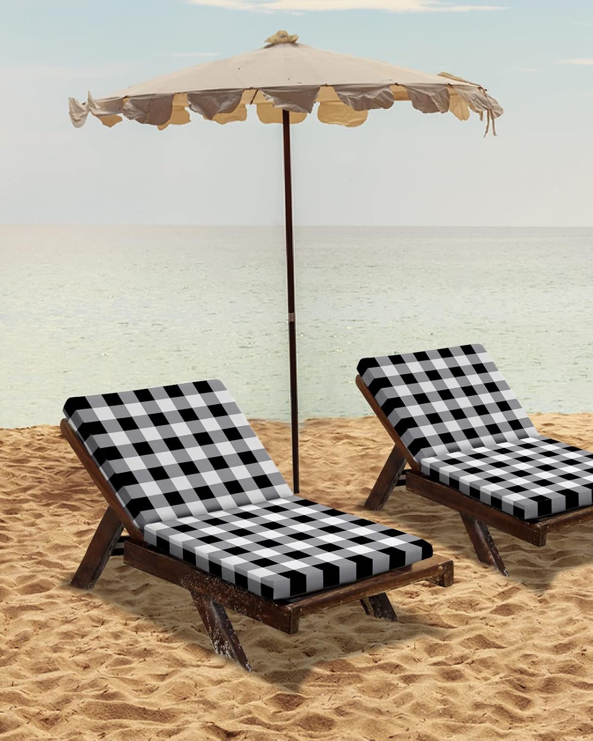 4 Pack Waterproof Patio Cushion Covers for Outdoor Furniture