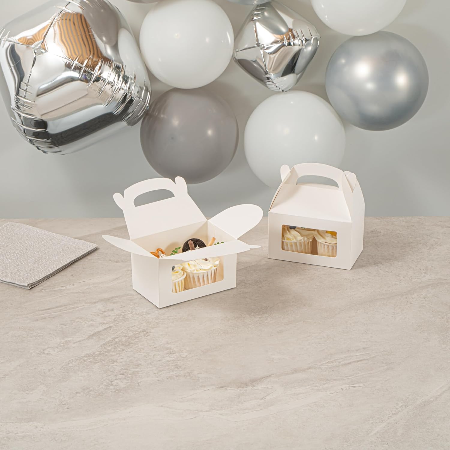 Restaurantware Bio Tek 6x35x35 Inch Gable Boxes 25 Gift Boxes