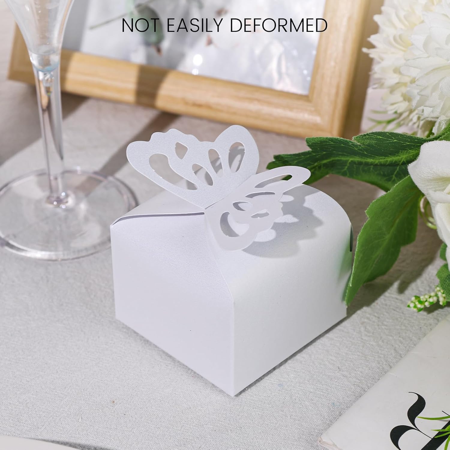 VGOODALL 50PCS 3D Butterfly Candy Gift Boxes