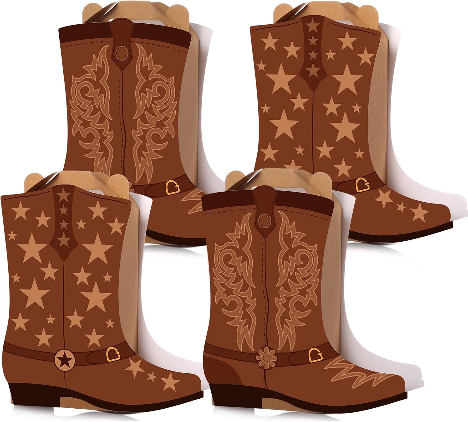 Mooliwe 12 Pcs Western Boots Party Favors Gift Boxes