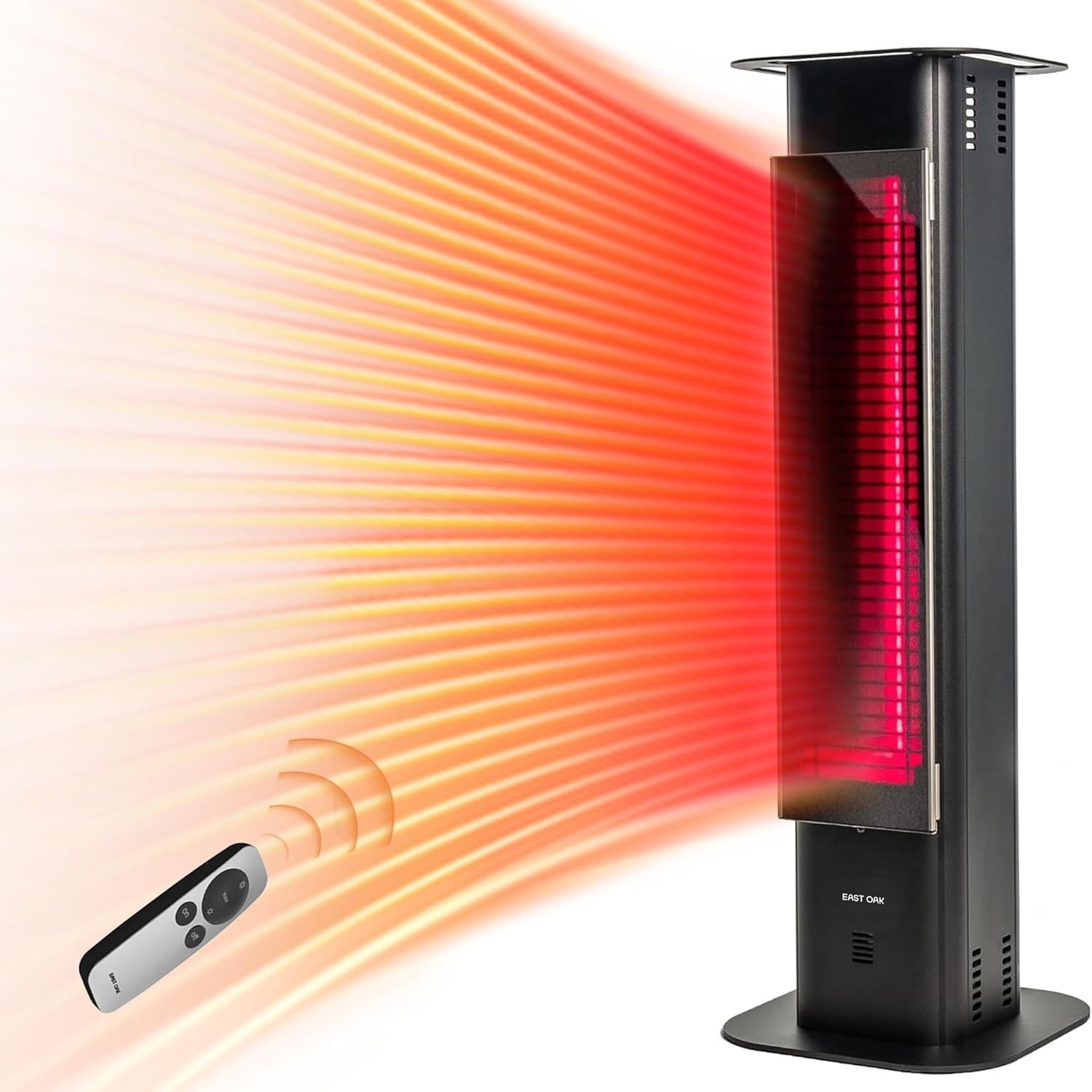 EAST OAK 1500W Electric Infrared Patio Heater with Remote Control
