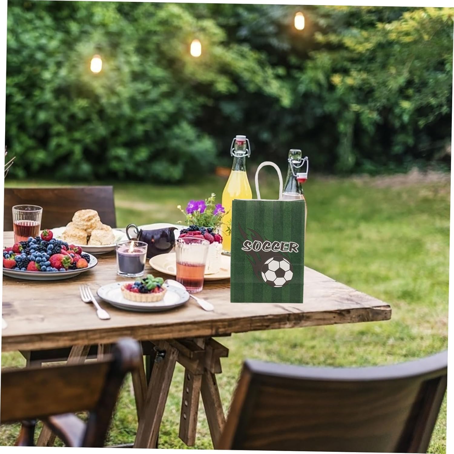 DECHOUS 80pcs Football Themed Gift Bags for Soccer Parties