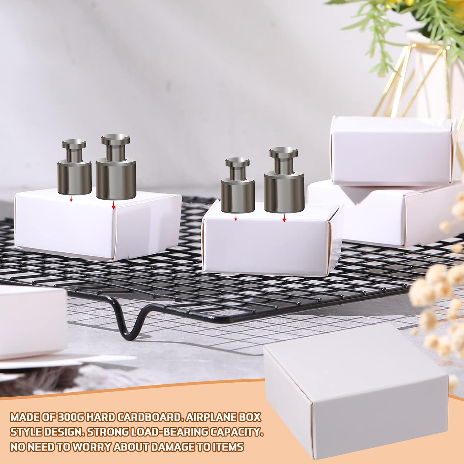 200 Pcs Small Kraft Gift Boxes for Jewelry Earrings Bracelets