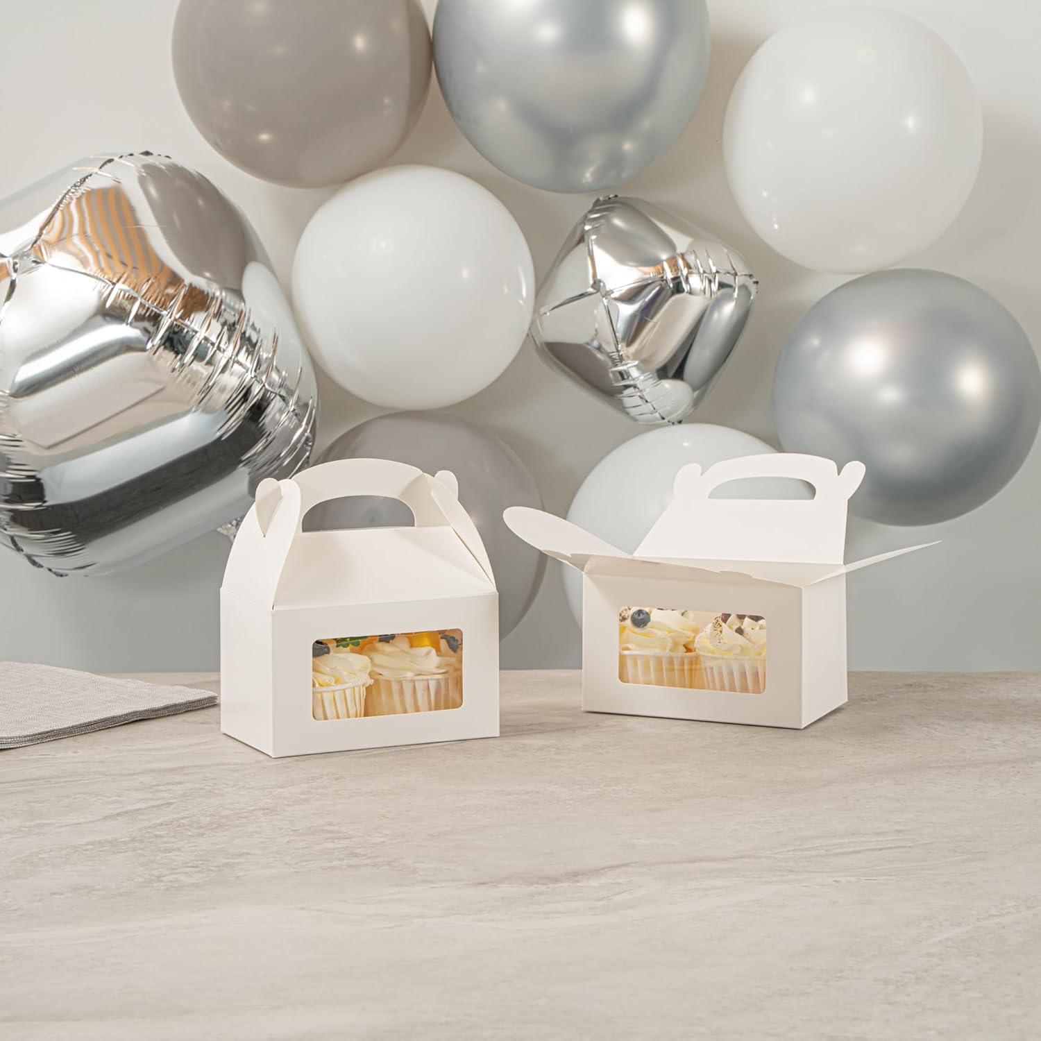 Restaurantware Bio Tek 6x35x35 Inch Gable Boxes 25 Gift Boxes
