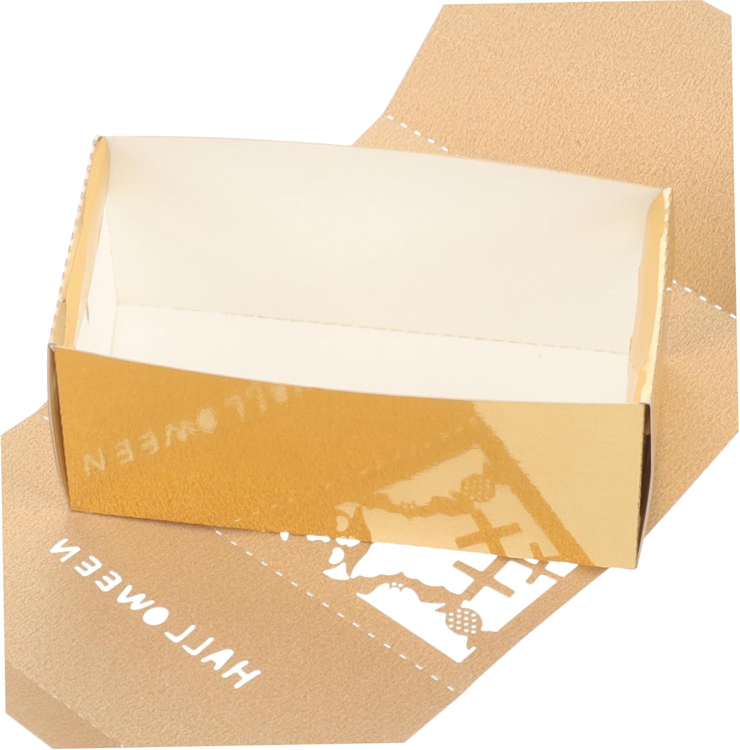 NUOBESTY Halloween Candy Boxes 50pcs Iridescent Paper Treat Containers