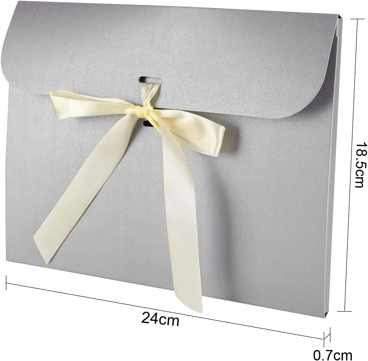10pcs Paper Gift Bags with Ribbon Bowknot