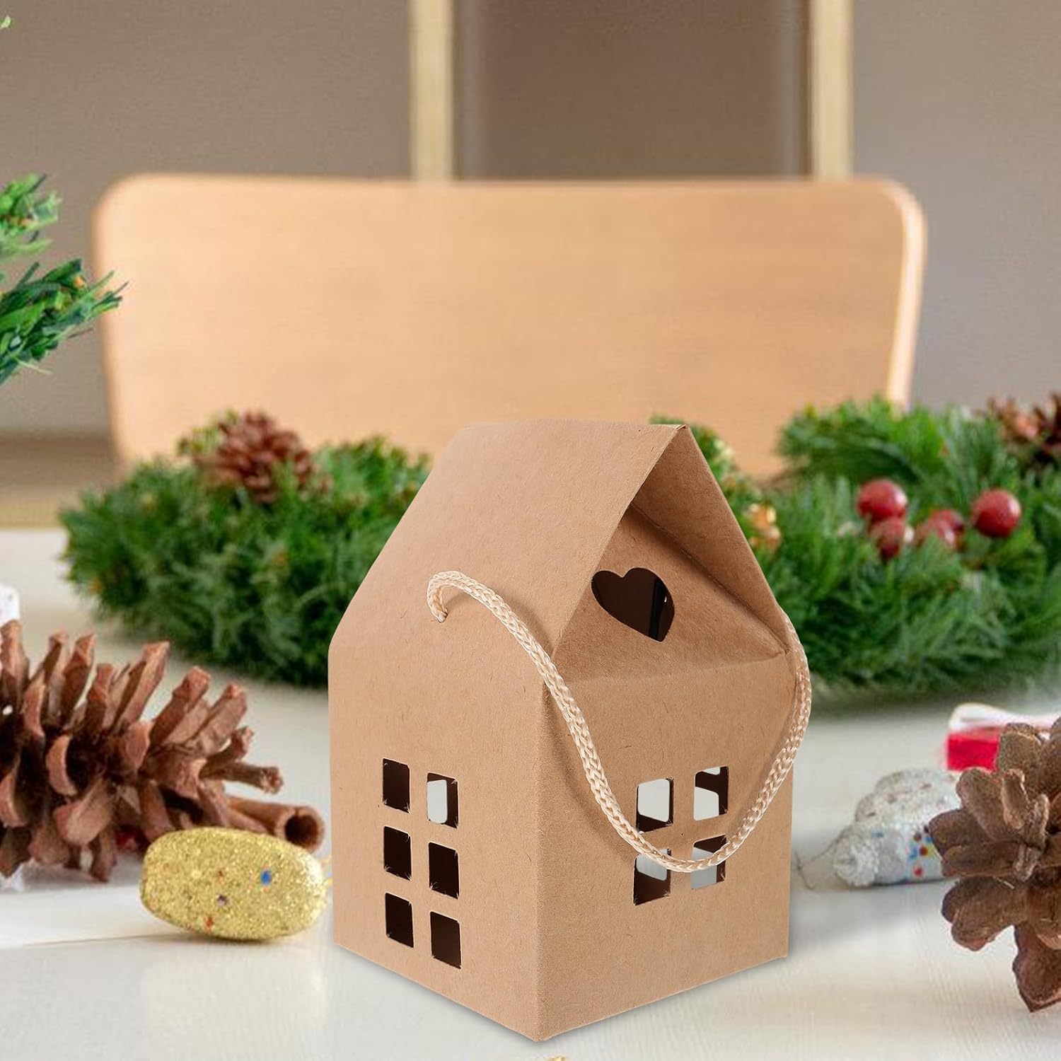ARTIBETTER 15Pcs 3D Christmas Candy Cookie Treat Boxes