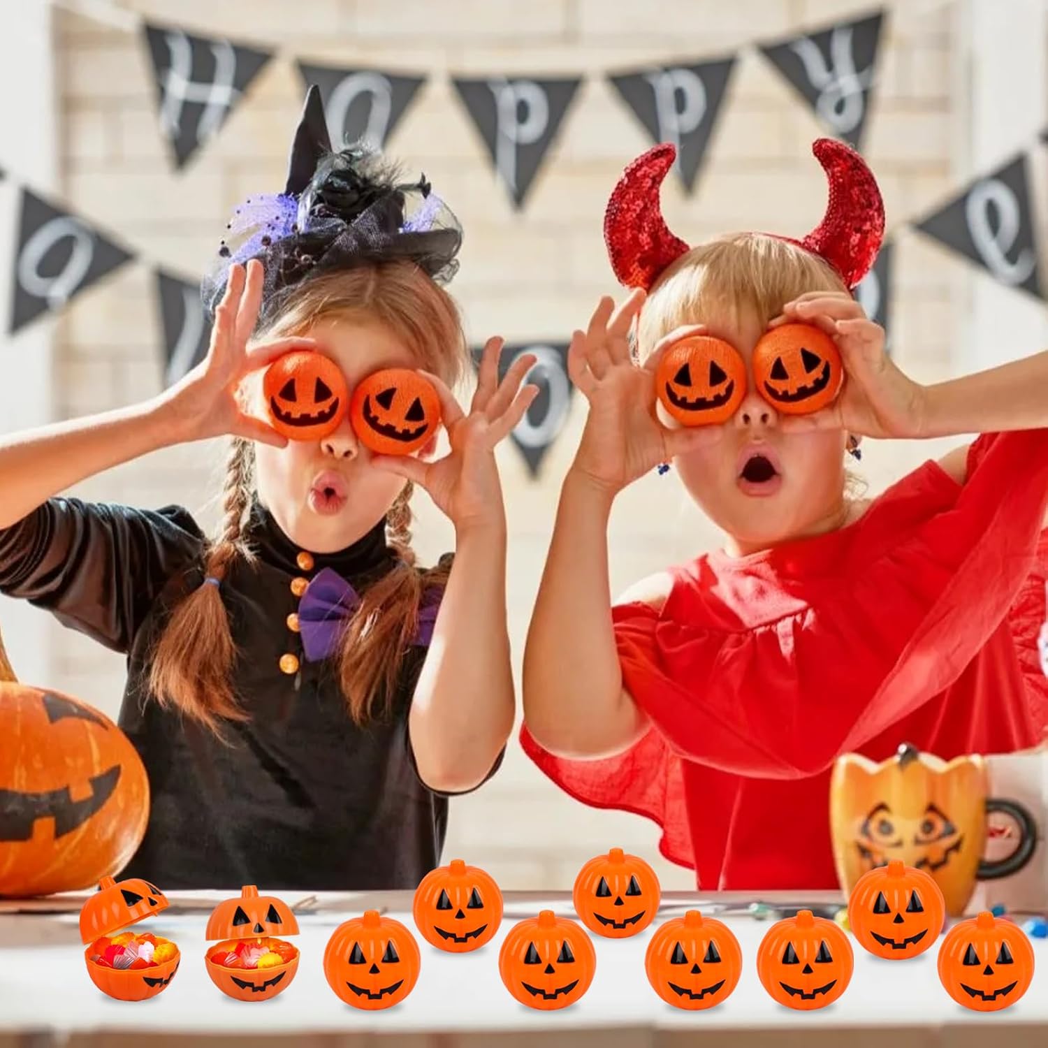 FOIMAS Halloween Pumpkin Candy Box 36pcs