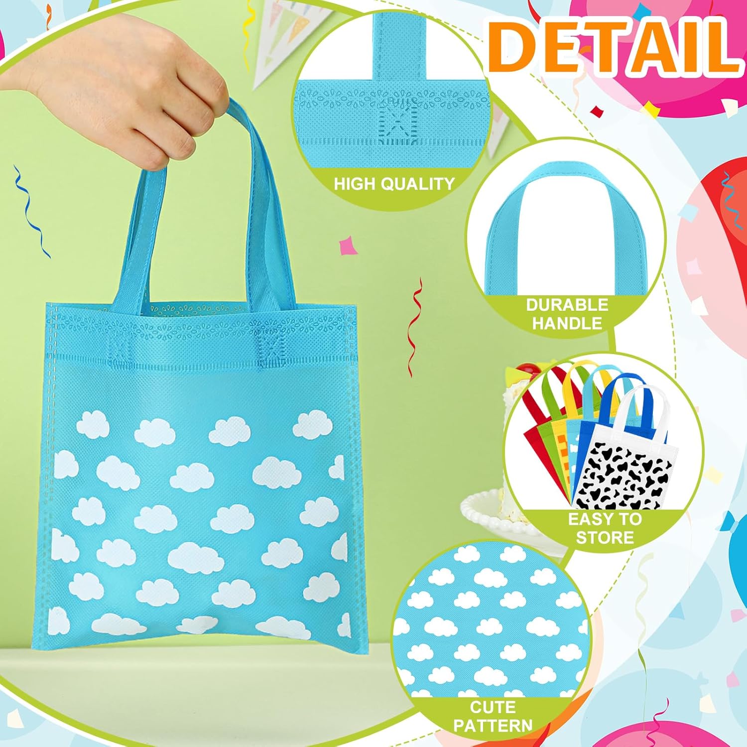Locmeo 48 Pcs Cartoon Story Gift Bags