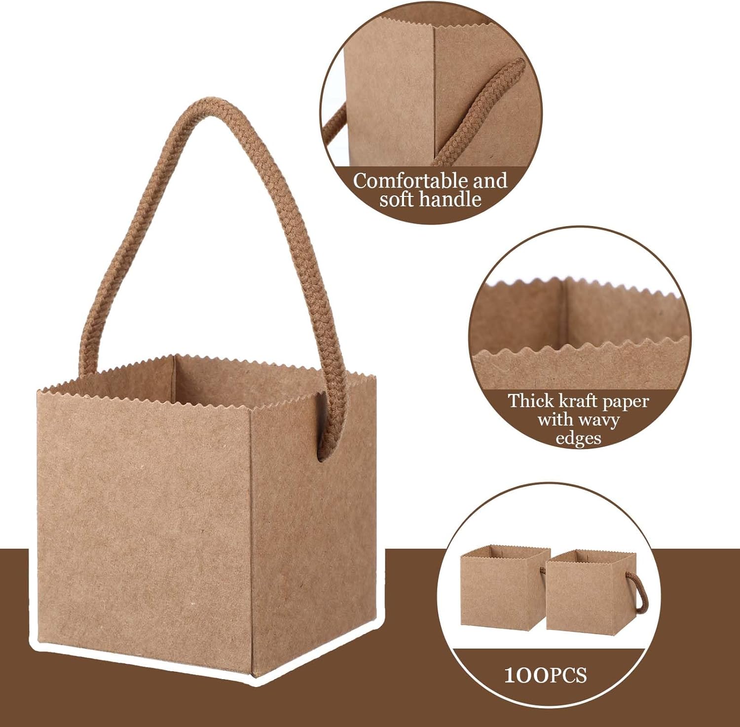 Lemecima 100Pcs Succulent Wrap Bags Gift Box