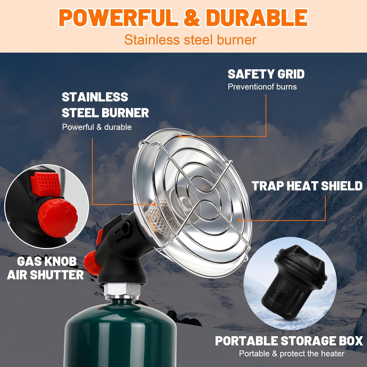 Portable Propane Heater for Camping and Outdoor Use