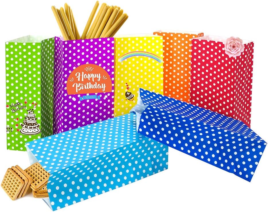 Red Polka Dot Mini Gift Bags 50 PCS for Party Favors