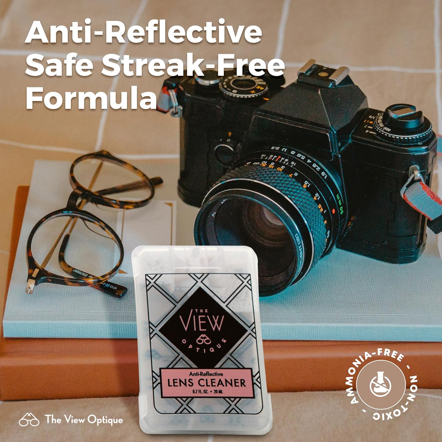 Anti Reflective Lens Cleaner Spray Kit - 2 Piece Set
