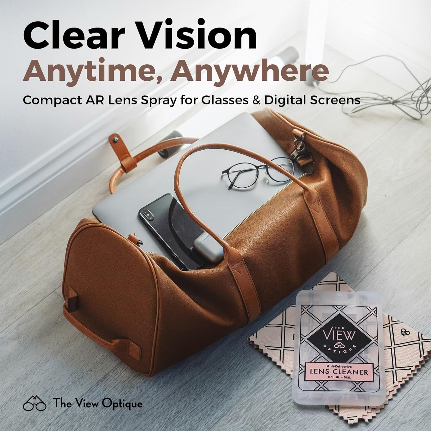 Anti Reflective Lens Cleaner Spray Kit - 2 Piece Set