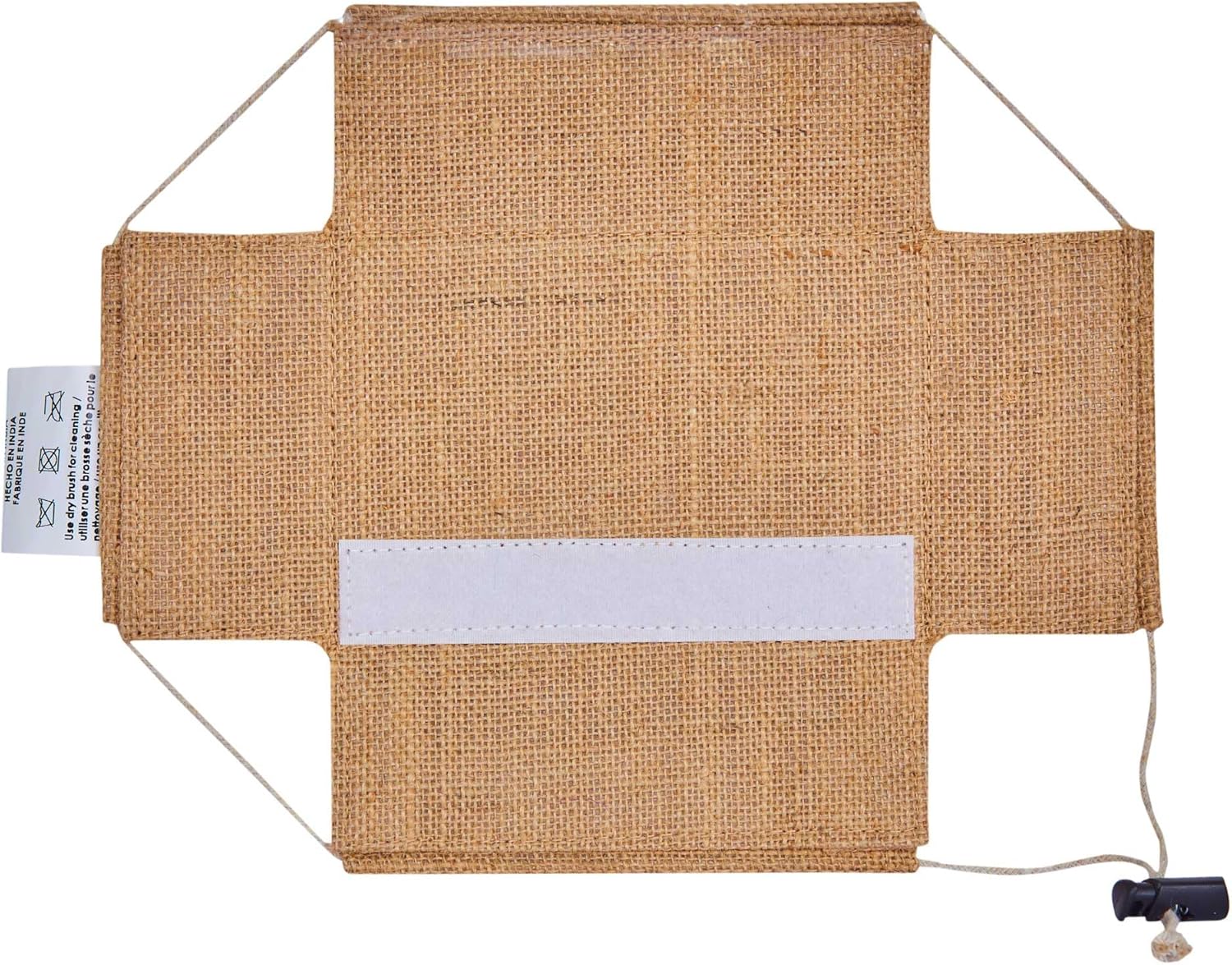 Jucobee 12 Pack Small Jute Gift Bags with Drawstring and PVC Window