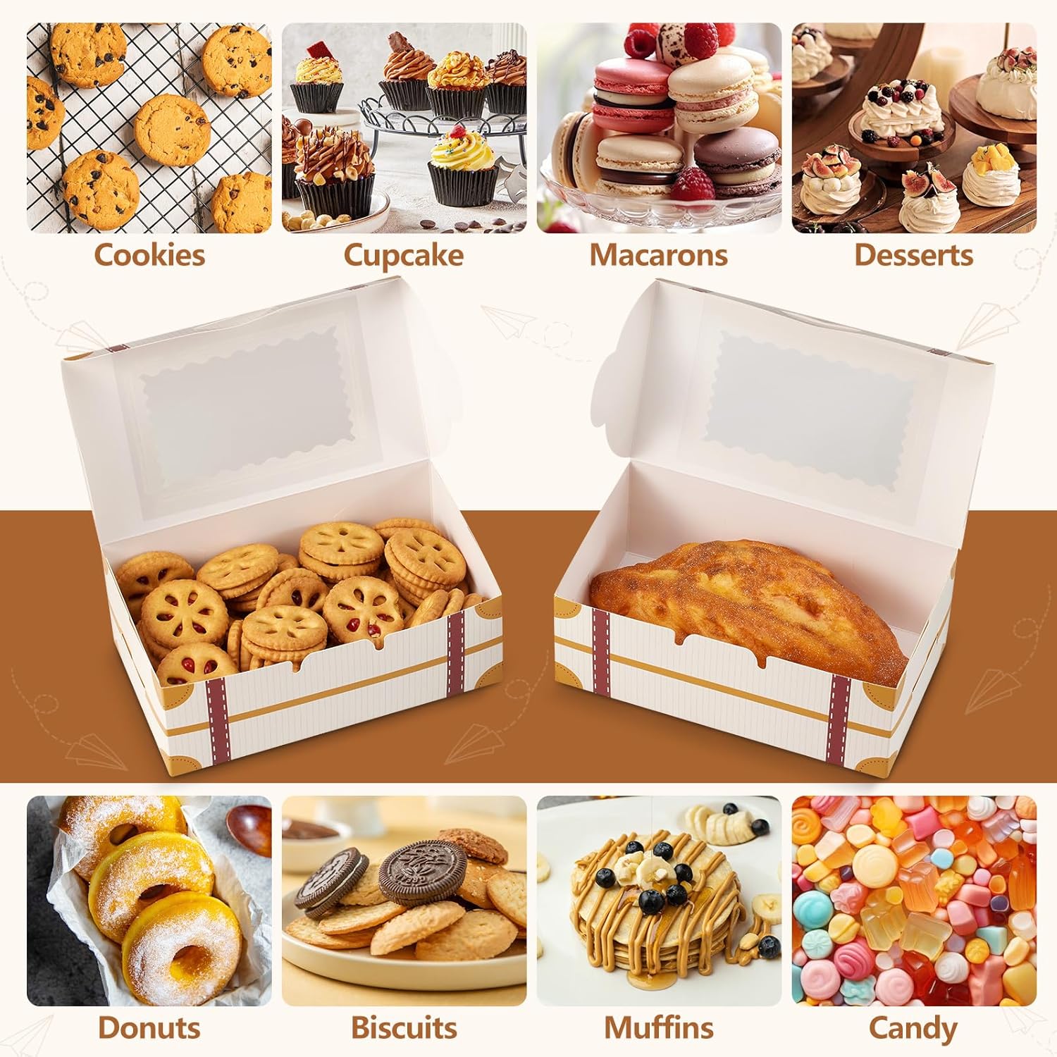 Yodyzj 20-Piece Mini Suitcase Candy Boxes with Window