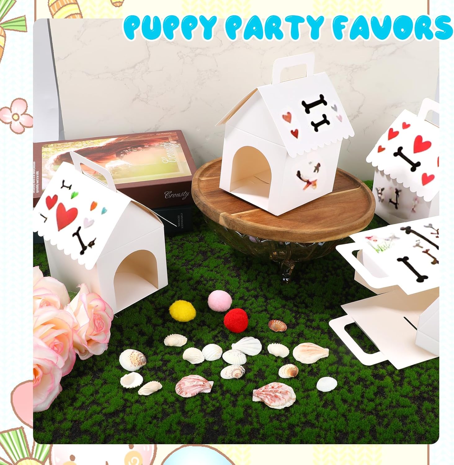 24pcs Dog Party Favor Boxes for Birthday Celebrations