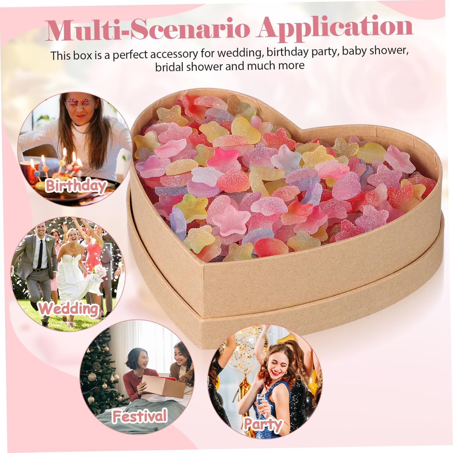 Packove Valentine Box for Candies and Flowers