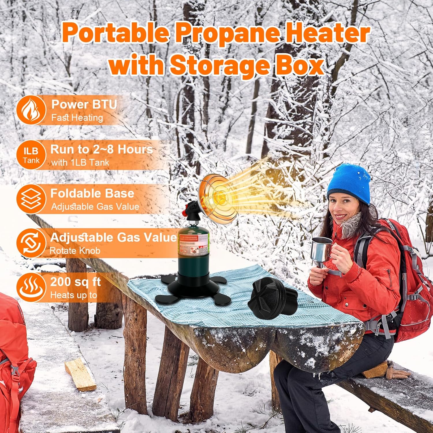 Portable Propane Heater for Camping and Outdoor Use