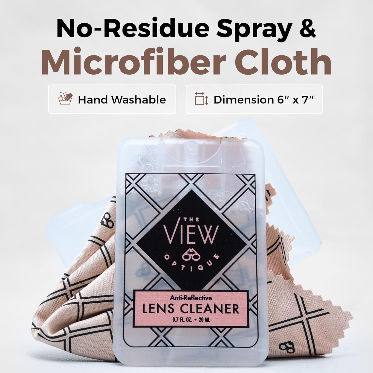 Anti Reflective Lens Cleaner Spray Kit - 2 Piece Set